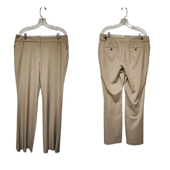 Ann Taylor Loft Wide Leg Dress Pants Khaki Size 12 - Picture 1 of 5